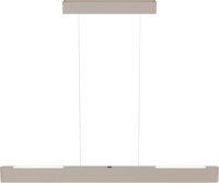 LED H&auml;ngelampe dimmbar 2200-3000K Alu Beige L:100 cm