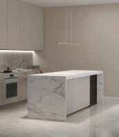 LED Hängelampe dimmbar 2200-3000K Metall Beige L:130 cm
