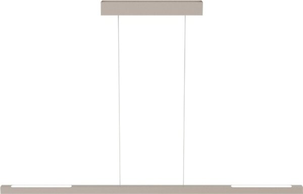 LED Hängelampe dimmbar 2200-3000K Metall Beige L:100 cm