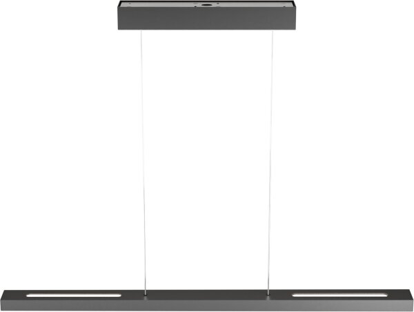 LED Hängelampe dimmbar 2200-3000K Schwarz-Nickel 100 cm