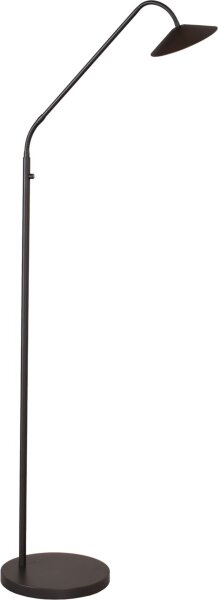 LED Stehleuchte 2200-2700K Schwarz H:150 cm gebogen