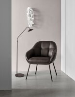 LED Stehleuchte 2200-2700K Schwarz H:150 cm gebogen