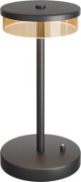 LED Tischlampe dimmbar 2200-2700K Glas Schwarz H:35 cm