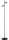 LED Stehleuchte schwenkbar dimmbar 2200-3000K H:152 cm