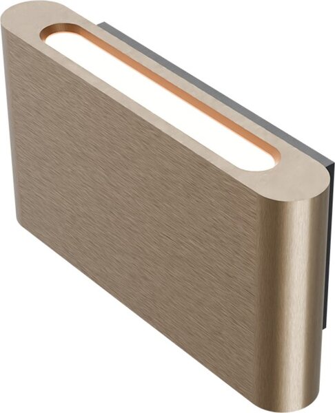 LED Wandlampe Up Down 2200-2700K Metall Bronze H:10 cm
