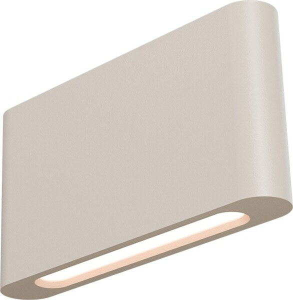 LED Wandleuchte Up Down 2200-2700K Metall Beige B:20 cm