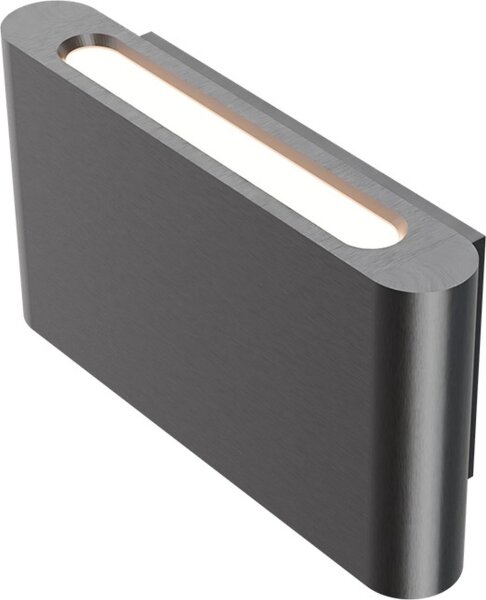 LED Wandlampe Up Down 2200-2700K Metall Nickel B:20 cm