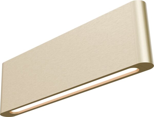 LED Wandleuchte Up Down 2200-2700K Metall Gold B:34 cm