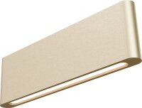 LED Wandleuchte Up Down 2200-2700K Metall Gold B:34 cm