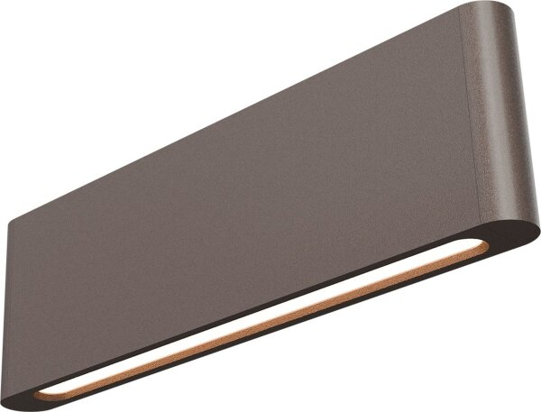 LED Wandleuchte Up Down 2200-2700K Metall Kakao B:34 cm