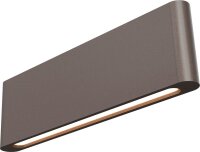 LED Wandleuchte Up Down 2200-2700K Metall Kakao B:34 cm