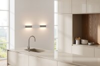 LED Wandleuchte Up Down 2200-2700K Metall Kakao B:34 cm