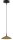 LED Hängelampe dimmbar 2200-2700K Schwarz Gold Ø18 cm