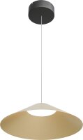 LED Pendelleuchte dimmbar 2200-2700K Schwarz Gold rund