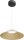 LED Pendelleuchte dimmbar 2200-2700K Schwarz Gold rund