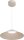 LED Hängelampe dimmbar 2200-2700K Metall Beige B:45 cm
