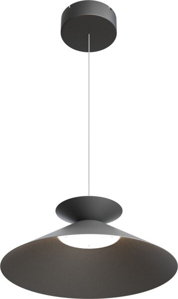 LED Hängelampe dimmbar 2200-2700K Schwarz-Nickel Ø45 cm