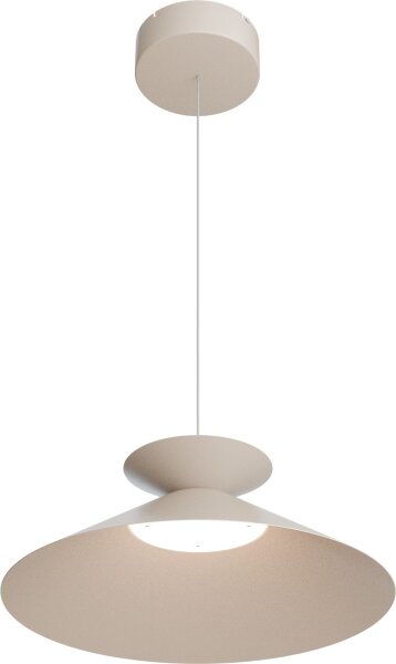 LED Hängelampe dimmbar 2200-2700K Metall Beige Ø45 cm