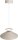 LED Hängelampe dimmbar 2200-2700K Metall Beige Ø45 cm