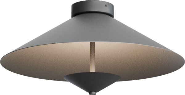 LED Deckenlampe dimmbar 2200-2700K Schwarz-Nickel Ø45cm