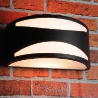 Schwarze Wandlampe f&uuml;r Au&szlig;en aus Aluminium LIMNOS