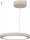 LED Pendelleuchte dimmbar 2700K Beige Ø50 cm Ring