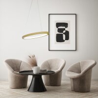 LED Pendelleuchte dimmbar 2700K Gold &Oslash;70 cm rund
