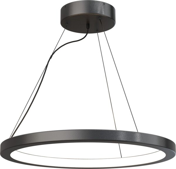 LED Pendelleuchte dimmbar 2700K Schwarz Ø70 cm rund