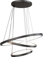 LED H&auml;ngelampe dimmbar 2700K Schwarz Metall B:100 cm