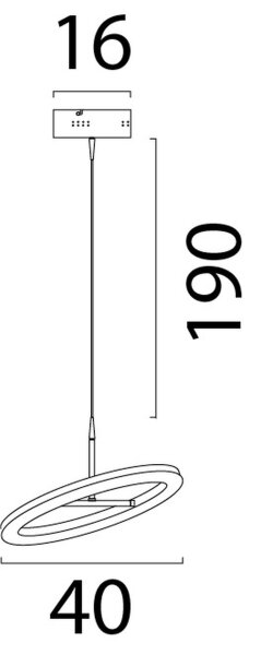 LED Hängelampe dimmbar 2200-2700K Kakao Ø40 cm rund