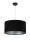 Lampe &agrave; suspendre de table &agrave; manger Noir Argent Tissu R&eacute;tro