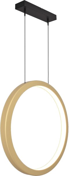 LED Hängelampe dimmbar 2700K Schwarz Gold L:70 cm
