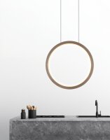 LED Pendelleuchte dimmbar 2700K Schwarz Kakao L:70 cm