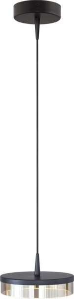 LED Hängelampe dimmbar 2200-2700K Glas Schwarz Ø16 cm