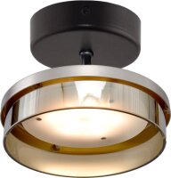 LED Deckenlampe dimmbar 2200-2700K Glas Gold &Oslash;16 cm
