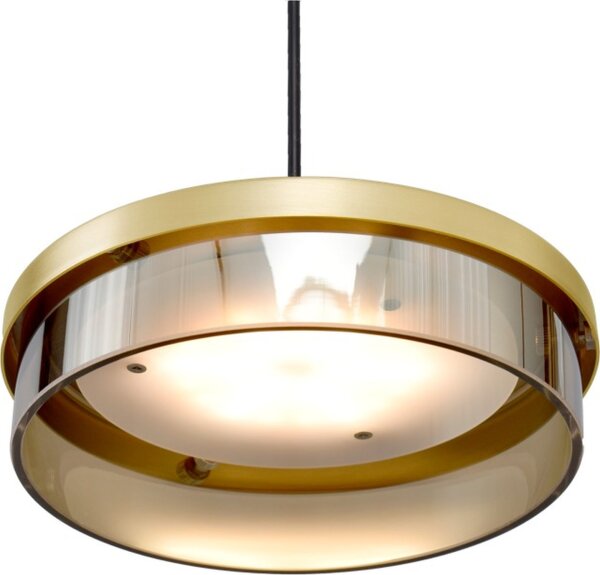 LED Hängelampe dimmbar 2200-2700K Glas Schwarz L:100 cm