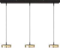 LED H&auml;ngelampe dimmbar 2200-2700K Glas Schwarz L:100 cm