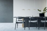 LED Hängelampe dimmbar 2200-2700K Glas Nickel L:130 cm