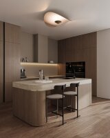 LED Deckenleuchte dimmbar 2200-2700K Beige &Oslash;90 cm