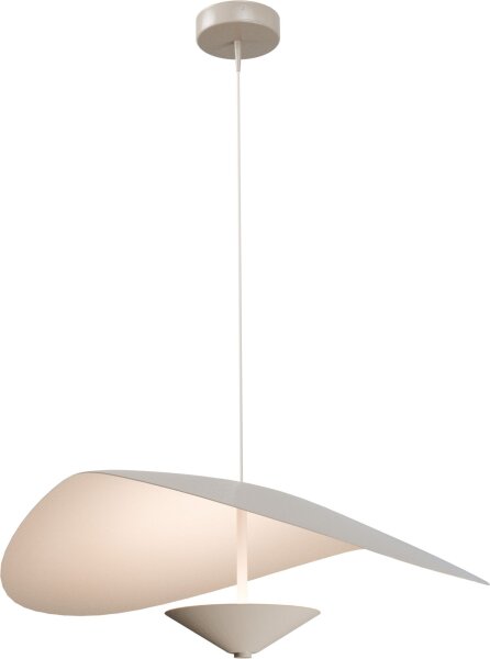 LED Hängelampe dimmbar Alu 2200-2700K Beige Ø60 cm