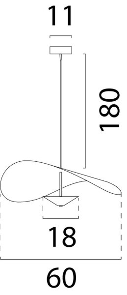 LED Hängelampe dimmbar Alu 2200-2700K Beige Ø60 cm
