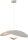 LED Hängelampe dimmbar Alu 2200-2700K Beige Ø60 cm