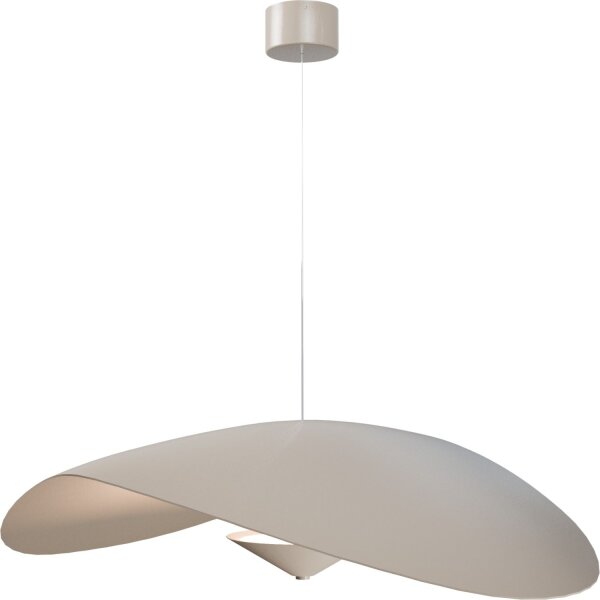 LED Hängelampe dimmbar 2200-2700K Alu Beige Ø90 cm