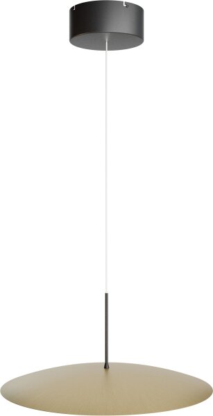 LED Hängelampe dimmbar 2200-2700K Schwarz Gold Ø45 cm