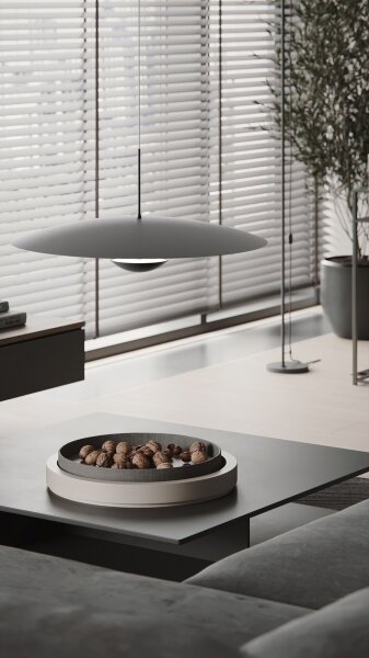 LED Pendelleuchte dimmbar 2200-2700K Schwarz Ø60 cm