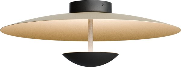 LED Deckenlampe indirekt 2200-2700K Schwarz Gold Ø45 cm