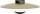 LED Deckenlampe indirekt 2200-2700K Schwarz Gold Ø45 cm