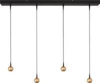 LED H&auml;ngelampe dimmbar 2200-3000K Schwarz Gold L:100 cm
