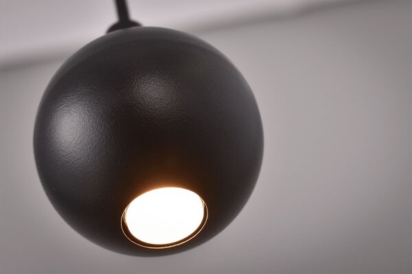 LED Hängelampe dimmbar 2200-3000K Schwarz L:130 cm
