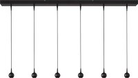 LED H&auml;ngelampe dimmbar 2200-3000K Schwarz L:130 cm